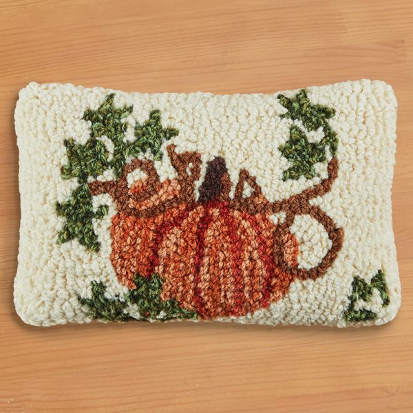 Chandler 4 Corners 8  x 12  Hooked Pillow, Cinderella Pumpkin Online