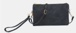 Black Riley Suede Crossbody Supply