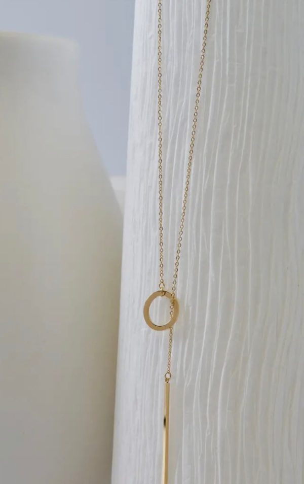 Long Chain Bar Necklace Discount