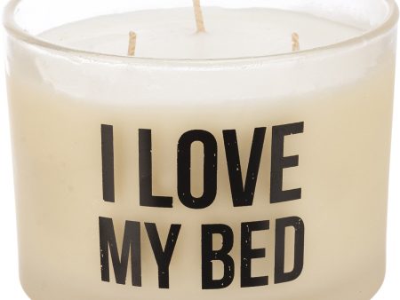 I Love My Bed Candle on Sale