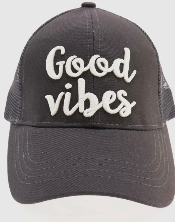 Good Vibes Embroidered Color-Changing Hat For Discount