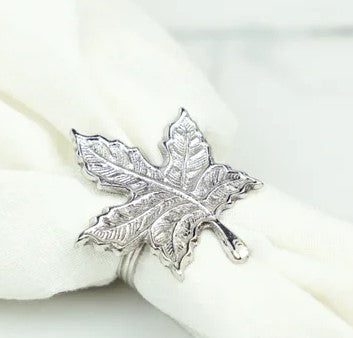 Silver Leaf Napkin Ring Supply