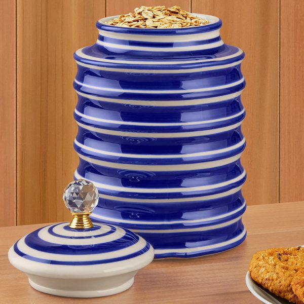 Blue & White Porcelain Canisters For Discount