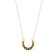 Black Accented Crescent Necklace For Cheap