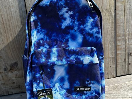 Blue Tie Die Backpack Hot on Sale