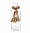 Tassel Bud Vase with Wood Beads Hot on Sale