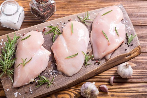 10pc. 5-6oz. Free Range Boneless Skinless Chicken Breasts For Sale