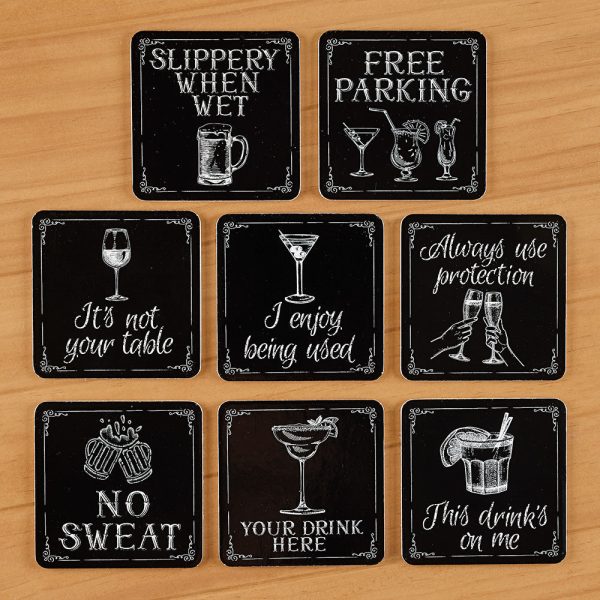 Cocktail Party Coasters, Set of 8 Online