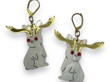 Cryptid Club Jackalope Earrings Online now