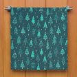 Geometry Tea Towel, Pine Christmas For Sale