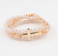 Beaded Cross Bracelet Set Hot on Sale