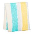 Bamboo Blanket-Aqua Spotted Stripe For Discount