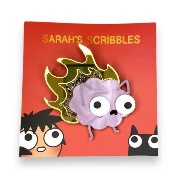 Last Chance! Sarah s Scribbles Brain on Fire Brooch on Sale