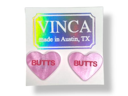 Butts - Candy Heart Earrings Supply