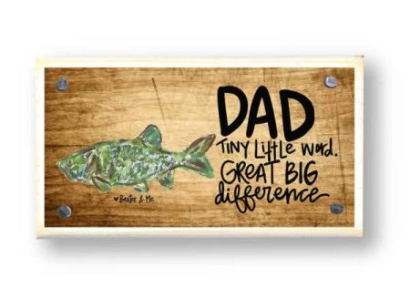 Dad - Big Difference Happy Block For Cheap