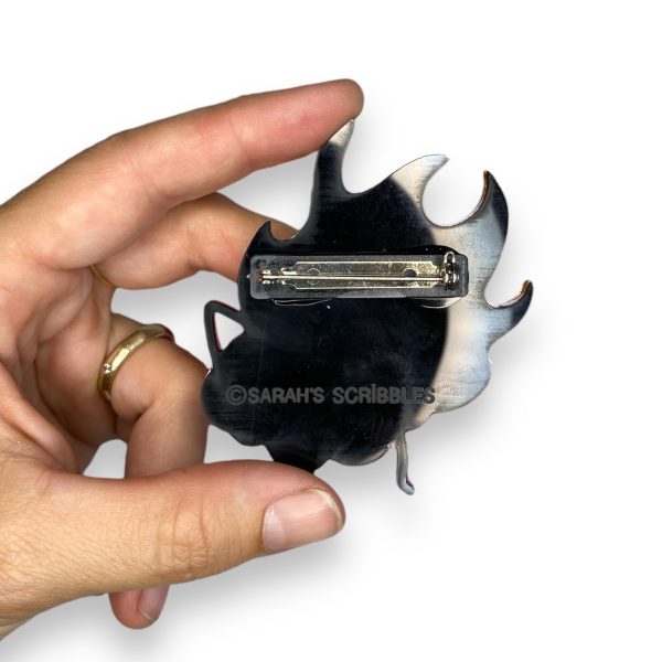 Last Chance! Sarah s Scribbles Brain on Fire Brooch on Sale