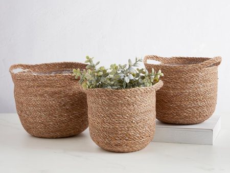 Round Woven Storage Basket (3 sizes) Online Hot Sale