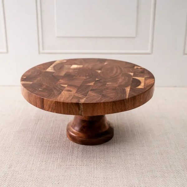 Medium Round Wood Stand For Cheap