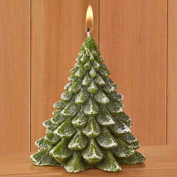 Winter Pine Tree Candle Cheap