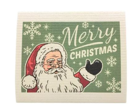 Merry Christmas Santa Swedish Dishcloth Online Hot Sale