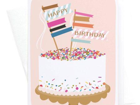 Sprinkle Cake Greeting Card Cheap