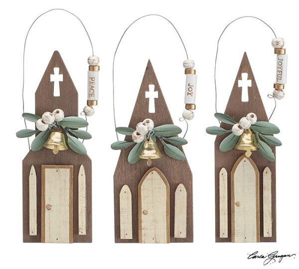 Wooden Church Ornament (3 Styles) Online