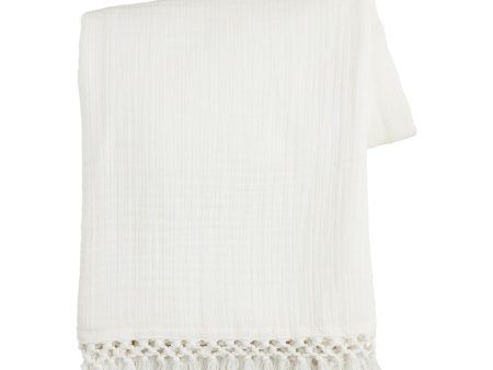 Cream Macrame Throw Online Hot Sale