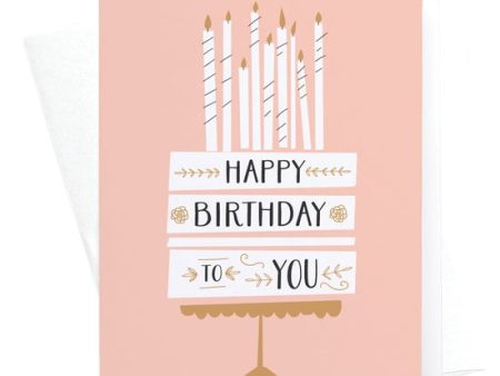 Cake and Candles Birthday Card Sale