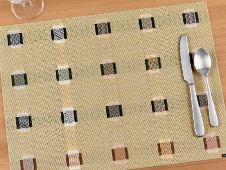 Chilewich Sampler Reversible Rectangle Placemat, Wheat Online Sale