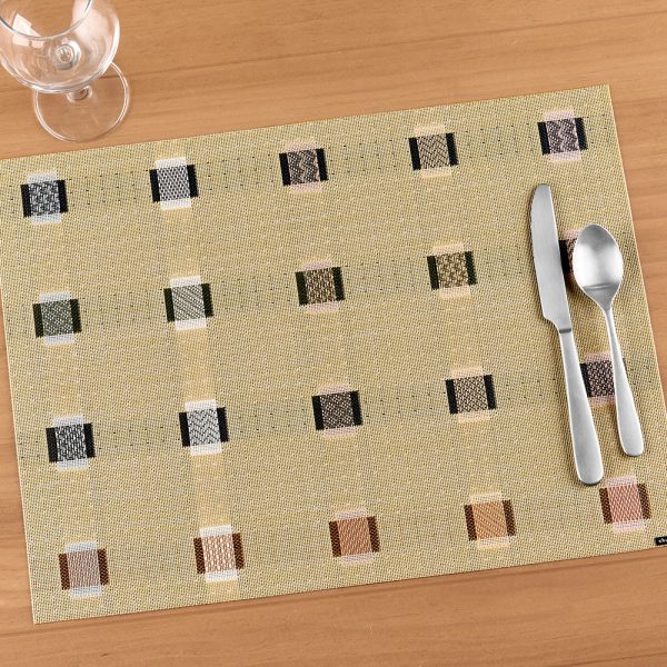 Chilewich Sampler Reversible Rectangle Placemat, Wheat Online Sale