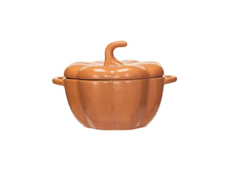 Orange Stoneware Pumpkin Baker Hot on Sale