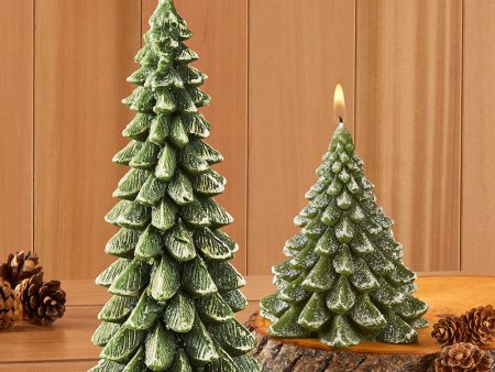 Winter Pine Tree Candle Cheap