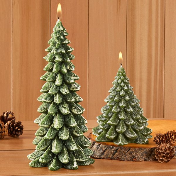 Winter Pine Tree Candle Cheap