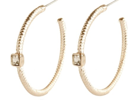 Crystal Cable Hoop Earrings For Discount