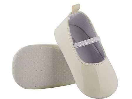 Cream Patent Shoes, 6-12mo For Sale