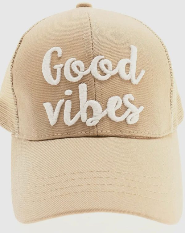 Good Vibes Embroidered Color-Changing Hat For Discount