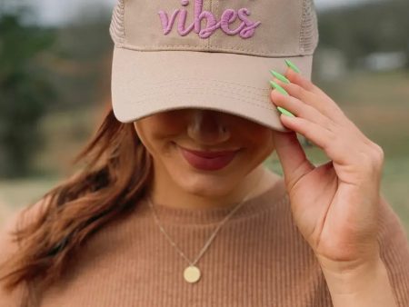 Good Vibes Embroidered Color-Changing Hat For Discount