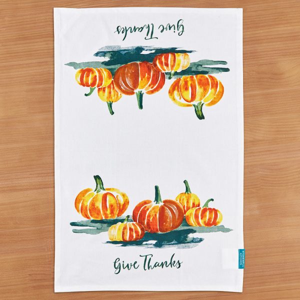 Stonewall Kitchen Tea Towel, Give Thanks Online Hot Sale