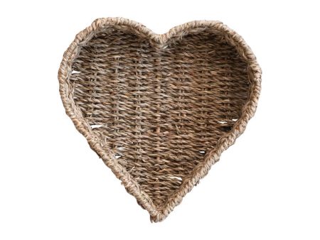 9  Seagrass Heart Basket For Cheap