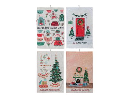 Tea Towel with Holiday Saying (4 Styles) Online