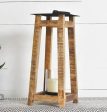 20  Iron and Mango Wood Lantern Sale