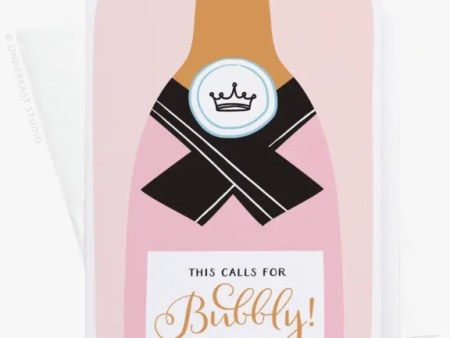 This Calls For Bubbly Greeting Card Hot on Sale