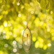 Rosy Rings Golden Oval Pressed Floral Suncatcher For Discount