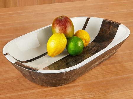 Striped Mango Wood Bowl Supply