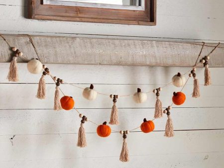 Pumpkin Garland (2 Color Options) For Cheap