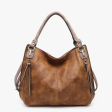 Brown Connar Distressed Side Pocket Tote Online Hot Sale