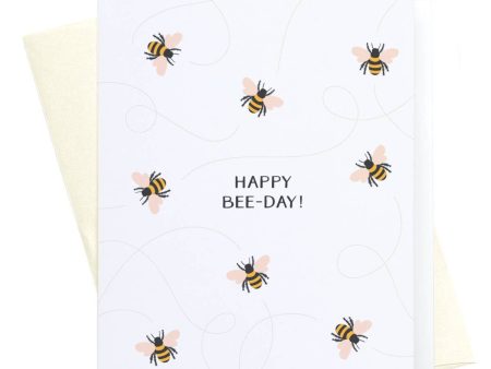 Happy Bee Day Greeting Card For Discount