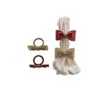 Glass Beaded Metal Bow Napkin Ring (2 Colors) on Sale