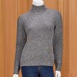 Kinross Women s Sequin Funnel Sweater Online Sale