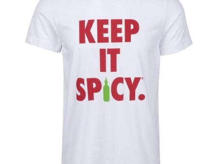 Keep It Spicy Tee, White For Sale